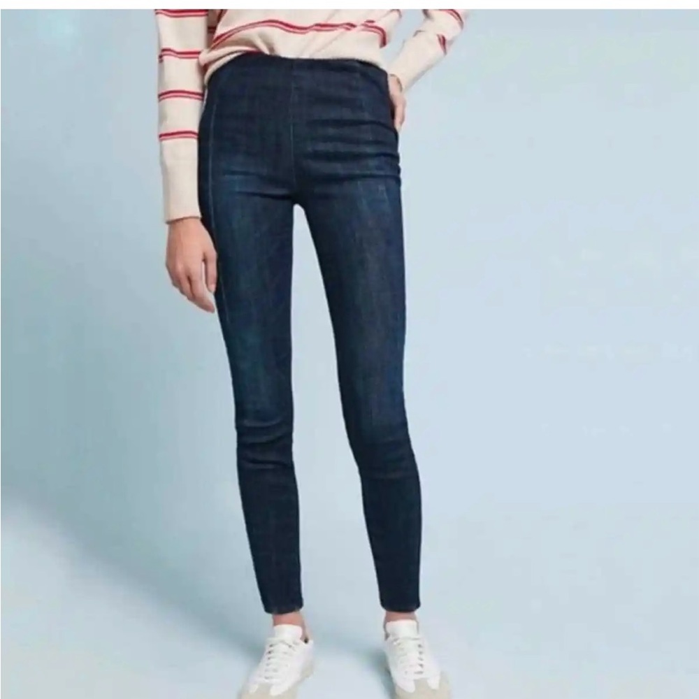 Pilcro High-Rise Denim Slim Stiletto Legging